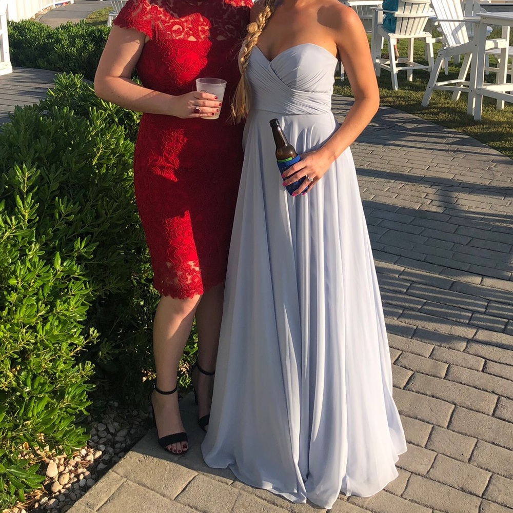 Jenny Yoo blue bridesmaid dress. No alterations